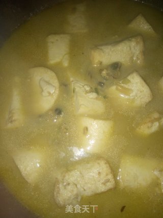 淡菜干炖豆腐的做法