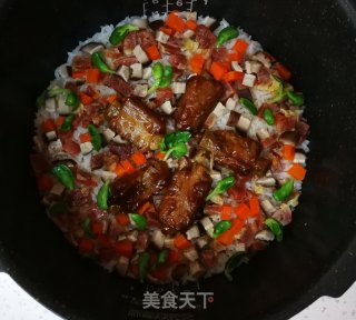 香菇排骨焖饭的做法