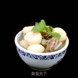 石橄榄马蹄排骨汤的做法