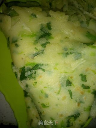 菠菜鸡蛋饼的做法