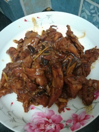 糟姜焖兔肉的做法