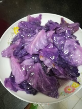 素炒紫甘蓝的做法