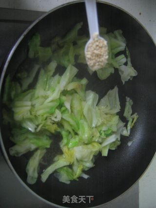 芝麻卷心菜的做法步骤：5