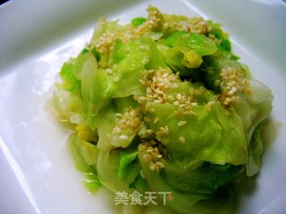 芝麻卷心菜的做法步骤：6