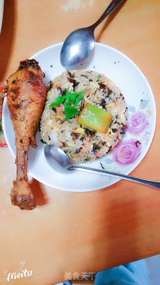 紫菜蛋炒饭的做法