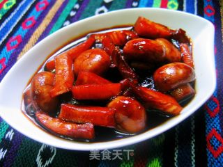 油焖双菇的做法步骤：9