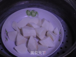 养生美颜甜品——蓝莓山药的做法步骤：1