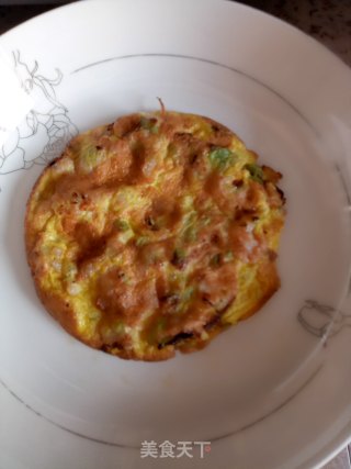 虾仁蛋饼的做法