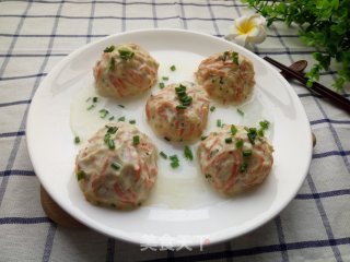 清蒸鸡肉丸的做法