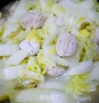 肉丸白菜汤的做法