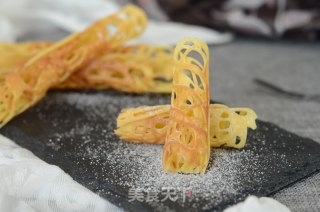 #鸡蛋美食#蕾丝鸡蛋卷的做法