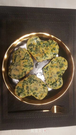 菠菜玉米饼的做法
