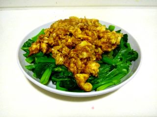 #鸡蛋美食#鸡蛋酱拌菠菜的做法