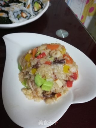 五彩鱿鱼炒饭