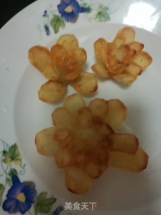 香炸土豆花的做法