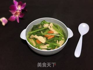菠菜猪肝汤的做法