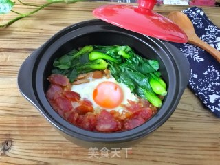 砂锅腊肠煲仔饭的做法