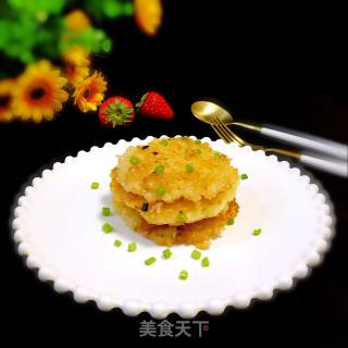 #鸡蛋美食#鸡蛋米饭饼的做法