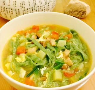 花样美食之鲜蔬热汤面的做法