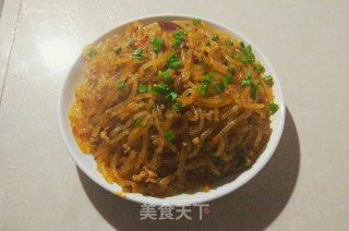 重庆乡宴江湖菜——蚂蚁上树(又名肉末粉条)的做法