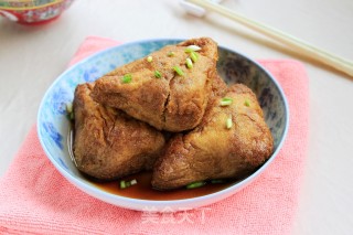 油三角塞肉的做法