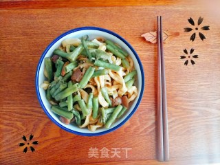 豆角焖面的做法