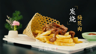 炭烧梅花肉的做法