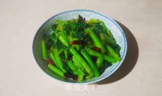 爆炒青菜苔(青菜杆)的做法