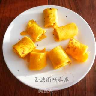 玉米面鸡蛋卷的做法