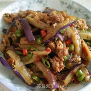 红烧肉末茄子的做法