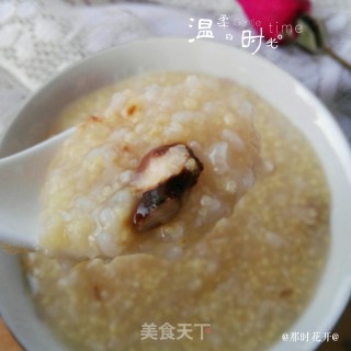 二米花生核桃粥的做法
