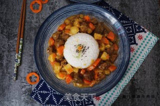 椰汁咖喱牛肉饭的做法