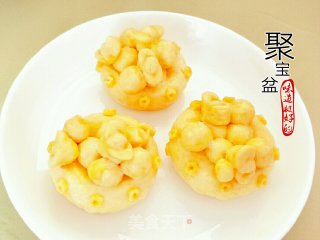 聚宝盆花样馒头的做法