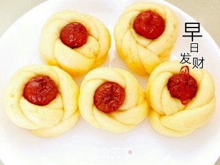 早日发财花样馒头的做法