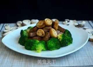 草菇牛排的做法