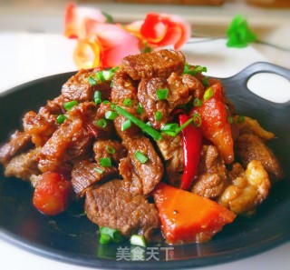 红萝卜炖牛肉的做法