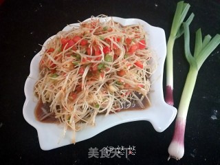 凉拌大蒜须的做法