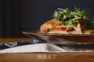 和风蘑菇意面的做法