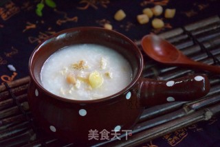 白果腐竹瑶柱粥的做法