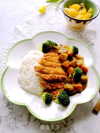 咖喱猪排饭的做法