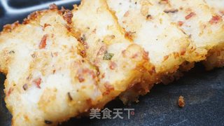 香煎腊味萝卜糕的做法