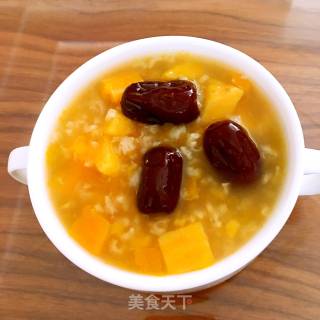 南瓜红枣粥的做法
