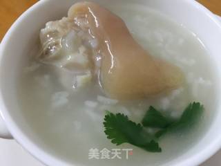 猪蹄糯米甜粥的做法