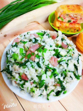 咸肉青菜炒饭