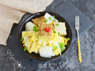 素鸡娃娃菜的做法