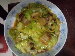手撕包菜回锅肉的做法