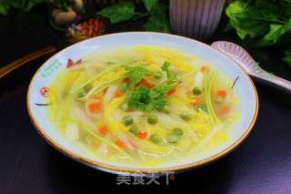 甜豆娃娃菜汤的做法