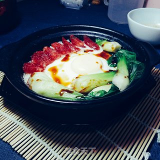 腊肠煲仔饭的做法