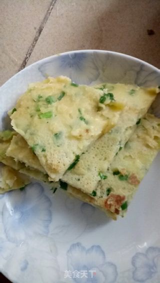 葱花鸡蛋饼的做法