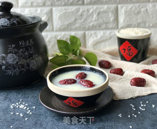 双米红枣粥的做法